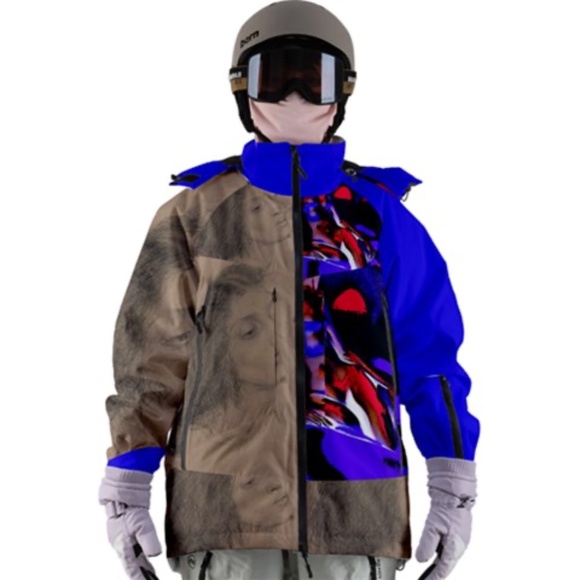 Women's Zip Ski and Snowboard Waterproof Breathable Jacket
